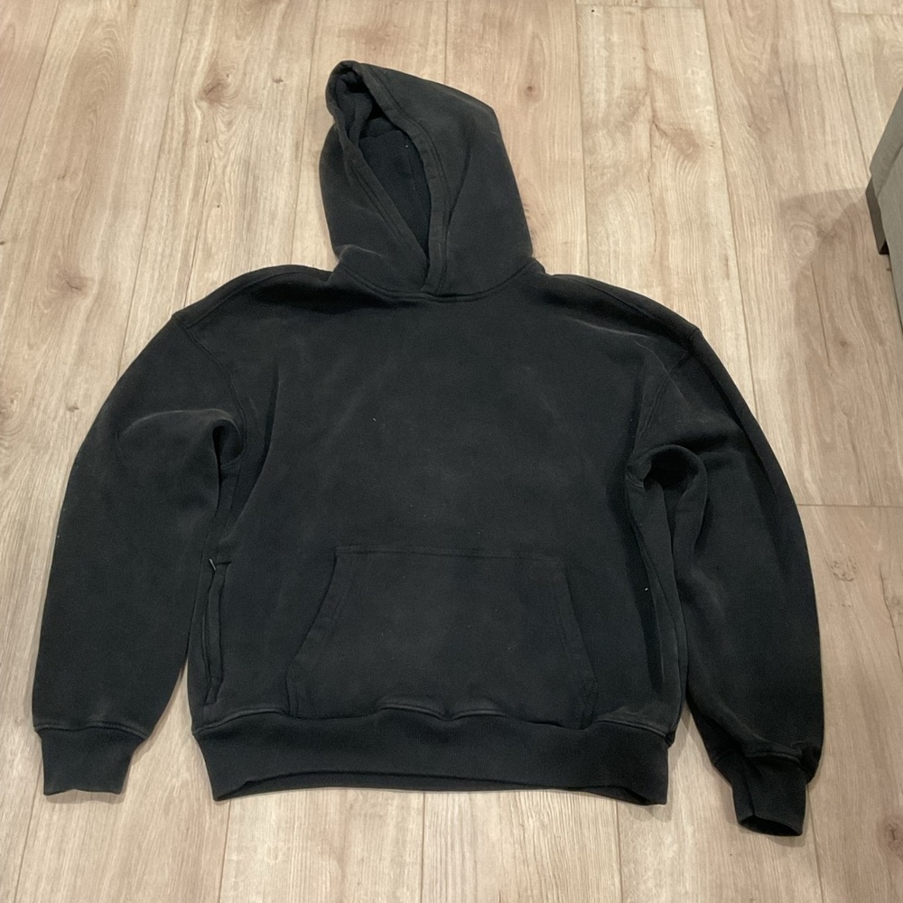 Black washed boxy fit Hollister hoodie